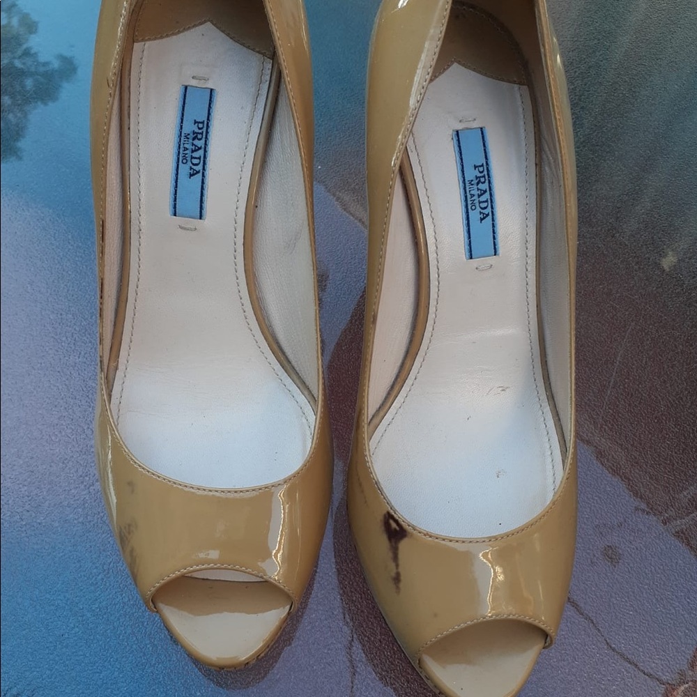 Divine Prada Platform Cork Wedges Size 39 - image 5